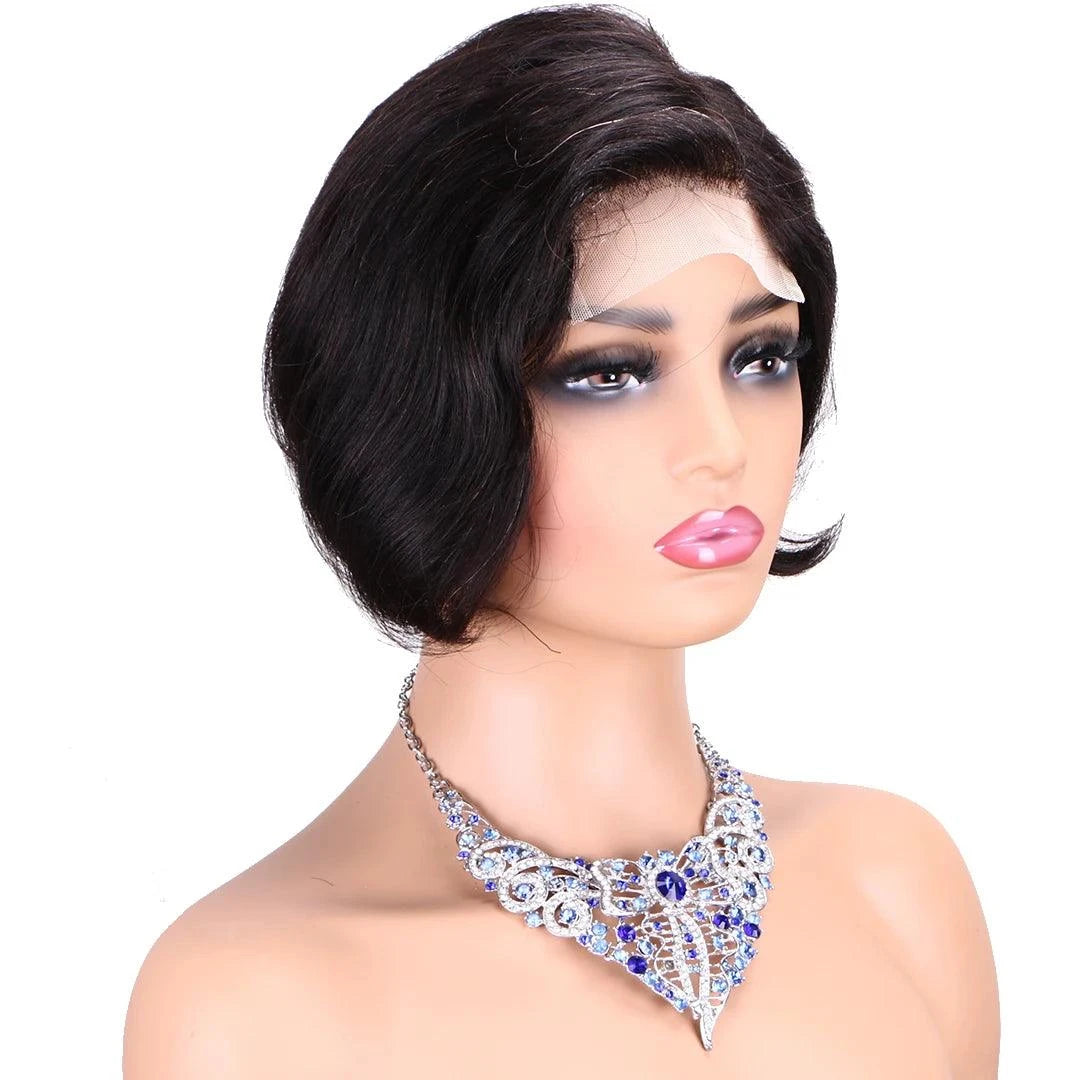 Lace Front Brown Human Hair Wig