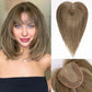 Light Ash Brown Clip In Hair Toppers UK