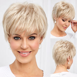 Light Golden Blonde Glueless Wigs for Beginners