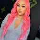 Light Pink Human Hair Wig