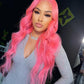 Light Pink Wig Human Hair