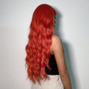 Long Bright Red Wig