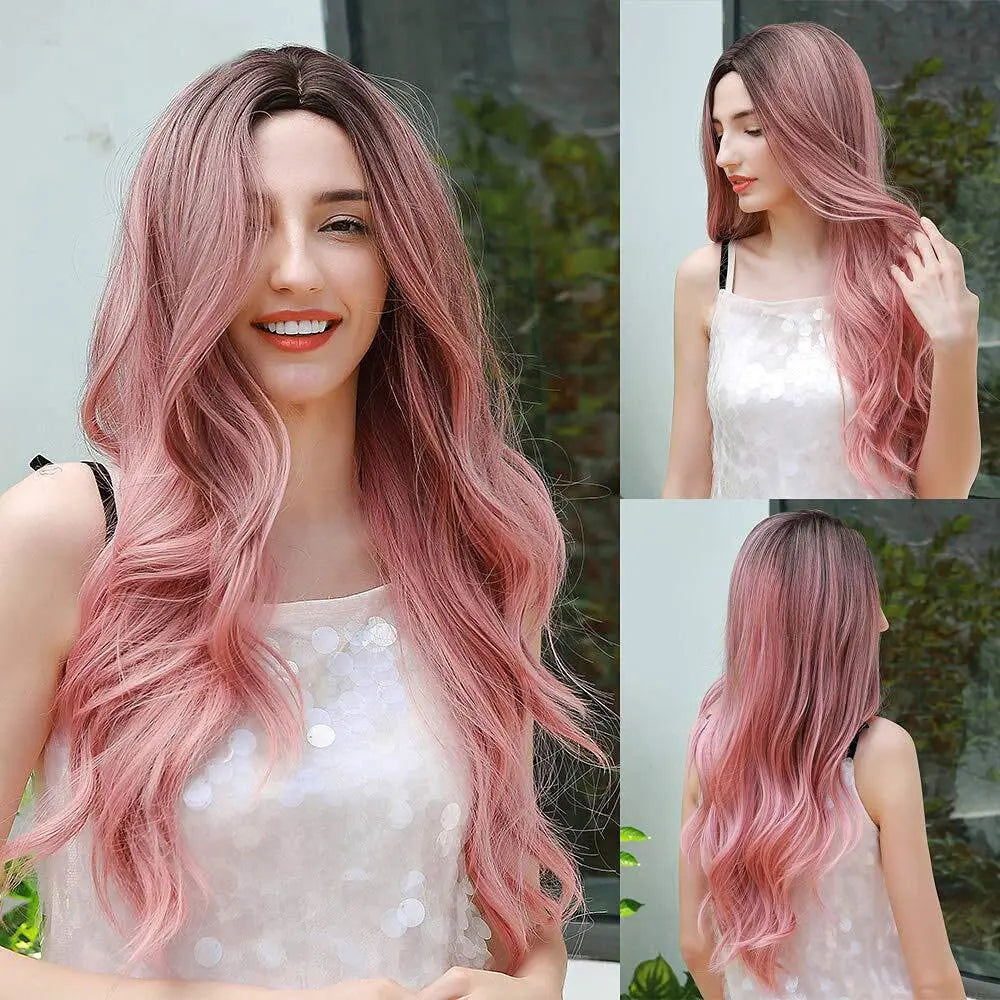 Long Pink Wig