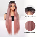 Long Pink Wig

