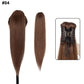 Brown Long human ponytail extension for added length and volume