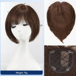 Medium Brown Real Hair Toppers UK