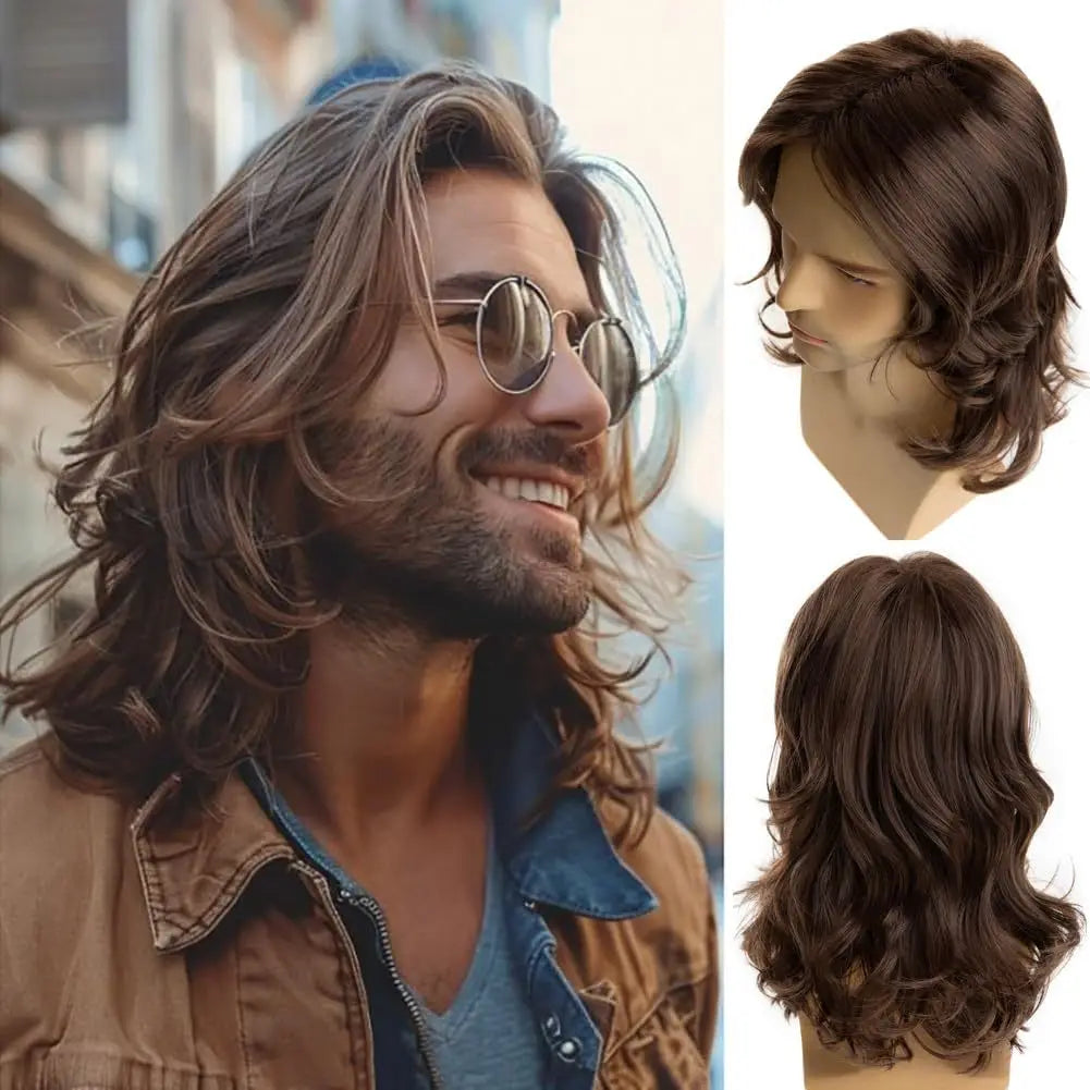 Men's Brown Wig