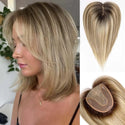 Mixed Blonde Hair Toppers for Women