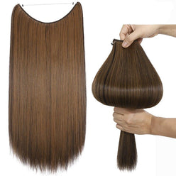 Mixed Brown Halo Hair Extensions