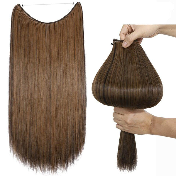 Mixed Brown Halo Hair Extensions