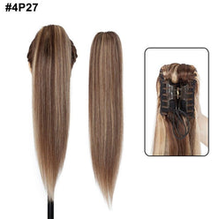 Mied Brown Ponytail hair extension made with 100% real human hair