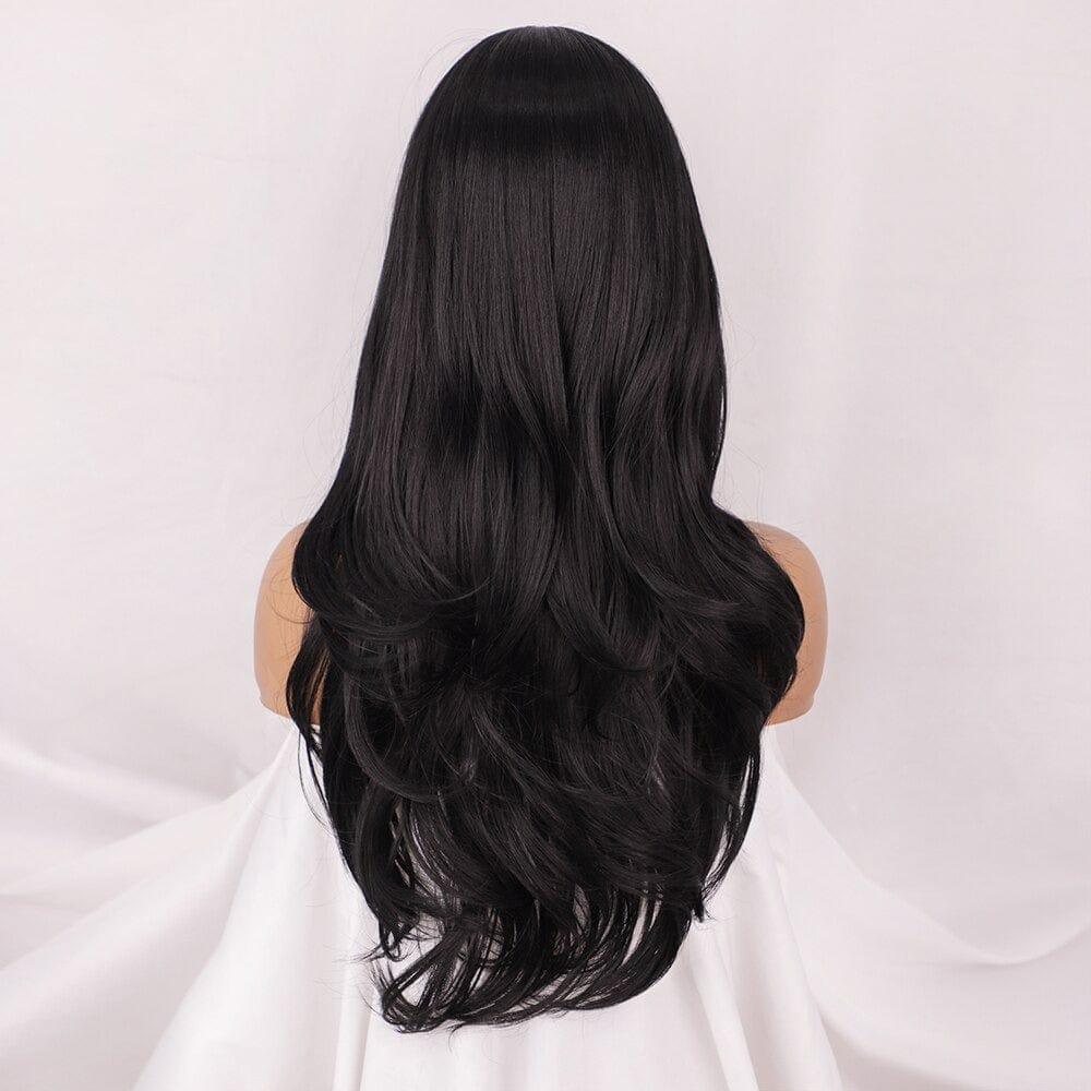 Natural Black Fringe Wig