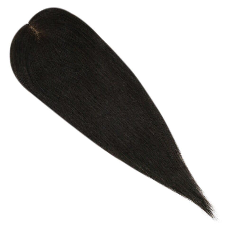 Natural Black Human Hair Topper