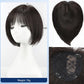 Natural Black Real Hair Toppers UK