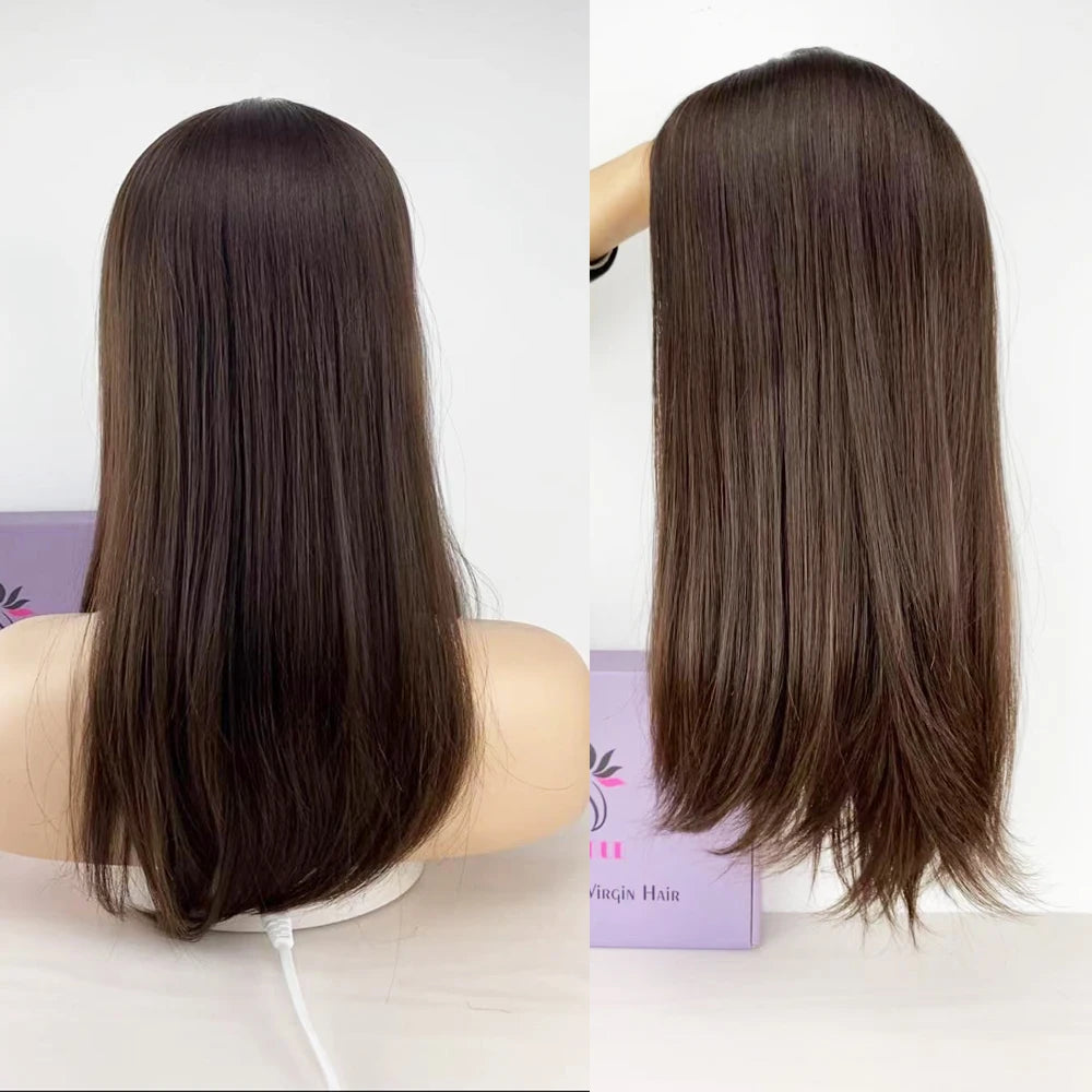 Natural Brown Hair Piece Thinning Hair
