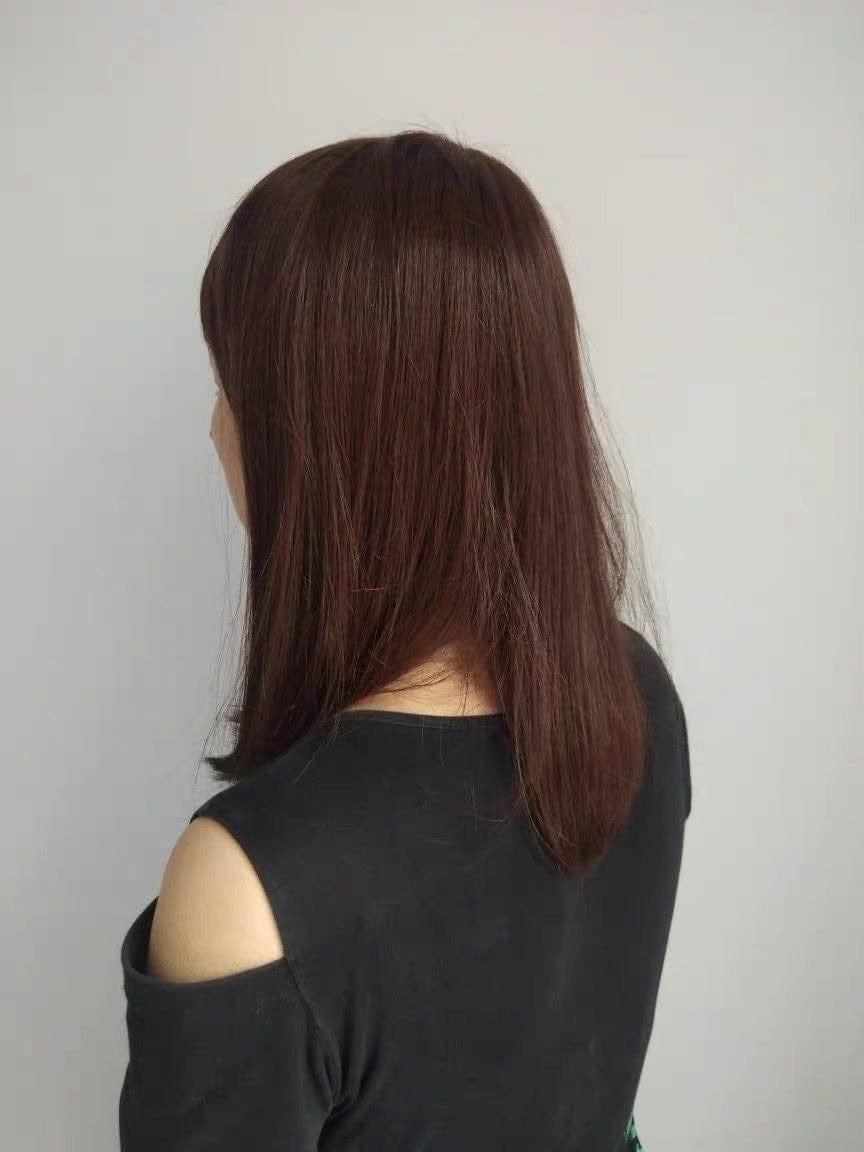 Natural Brown Human Hair Wig