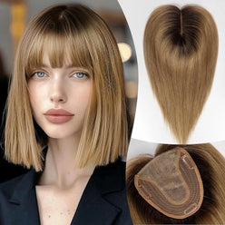 Ombre Ash Brown Clip in Hair Toppers UK