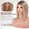 Ombre Blonde Hair Toppers with Clips