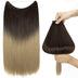 Ombre Dark Blonde Halo Hair Extensions