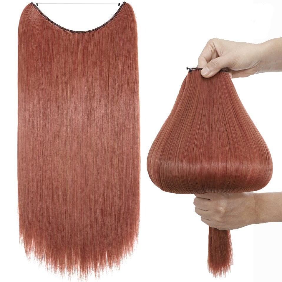 Orange Halo Hair Extensions