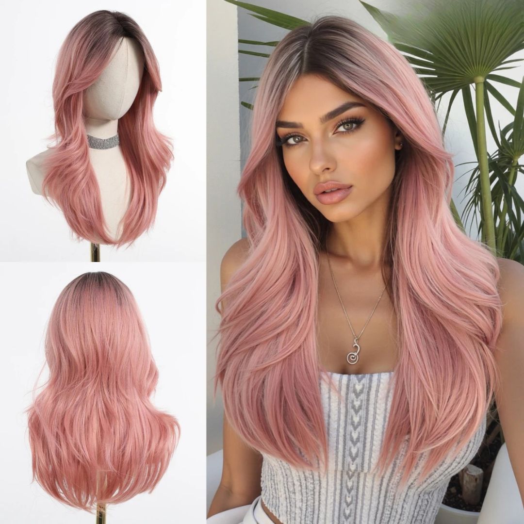 Pastel Pink Wig
