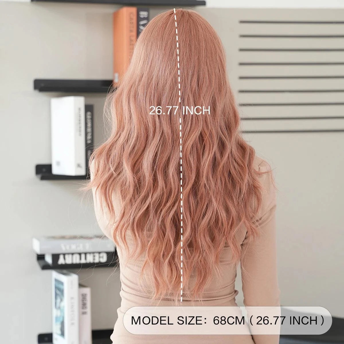Peach Pink Wig