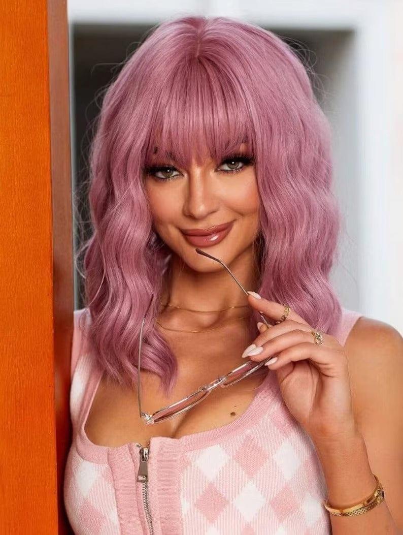 Pink Bob Wig

