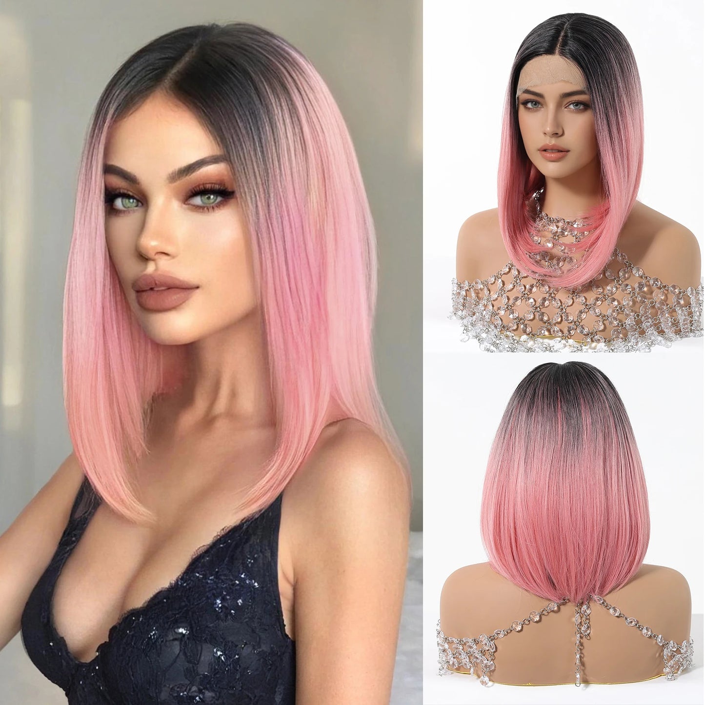 Pink Bob Wig