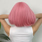 Pink Bob Wig Rear View