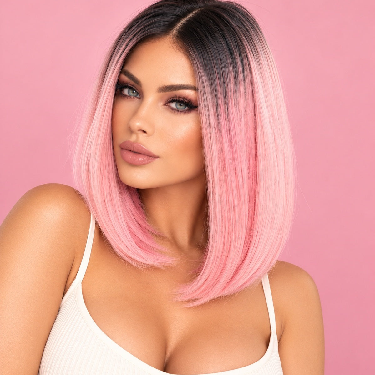 Pink Bob Wig