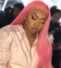 Pink Human Hair Wig