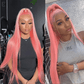 Pink Human Wig
