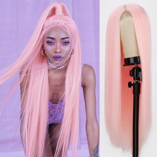 Pink Lace Front Wig