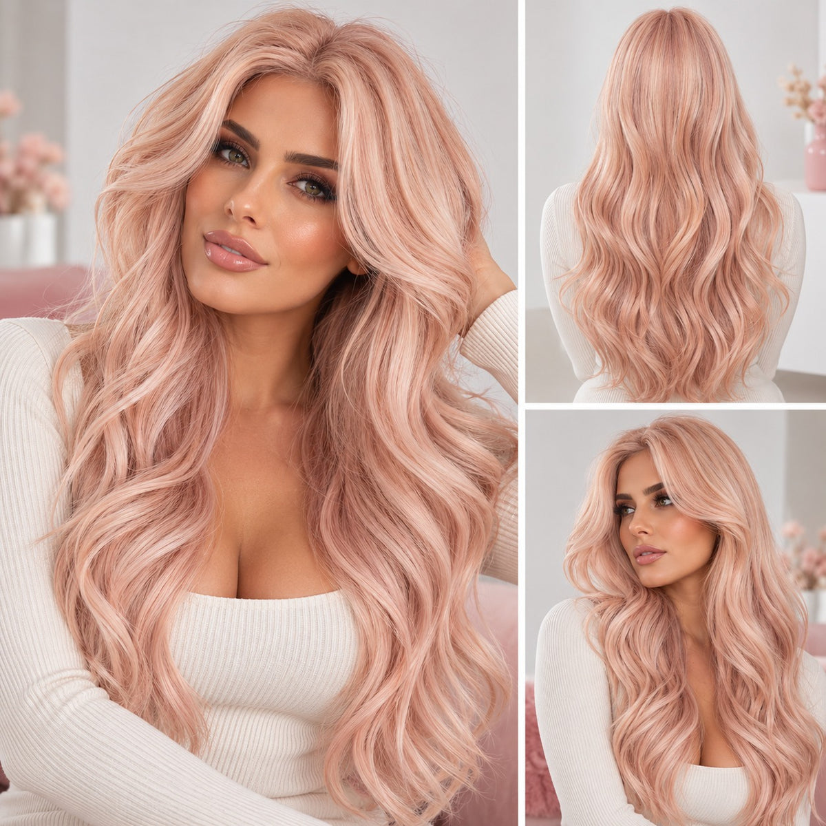 Pink Lace Wig