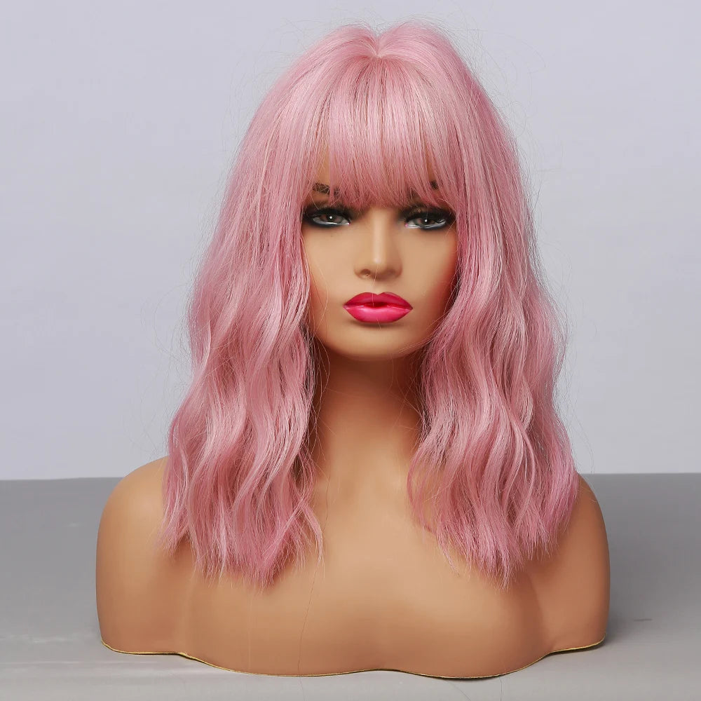 Pink Wig Fringe