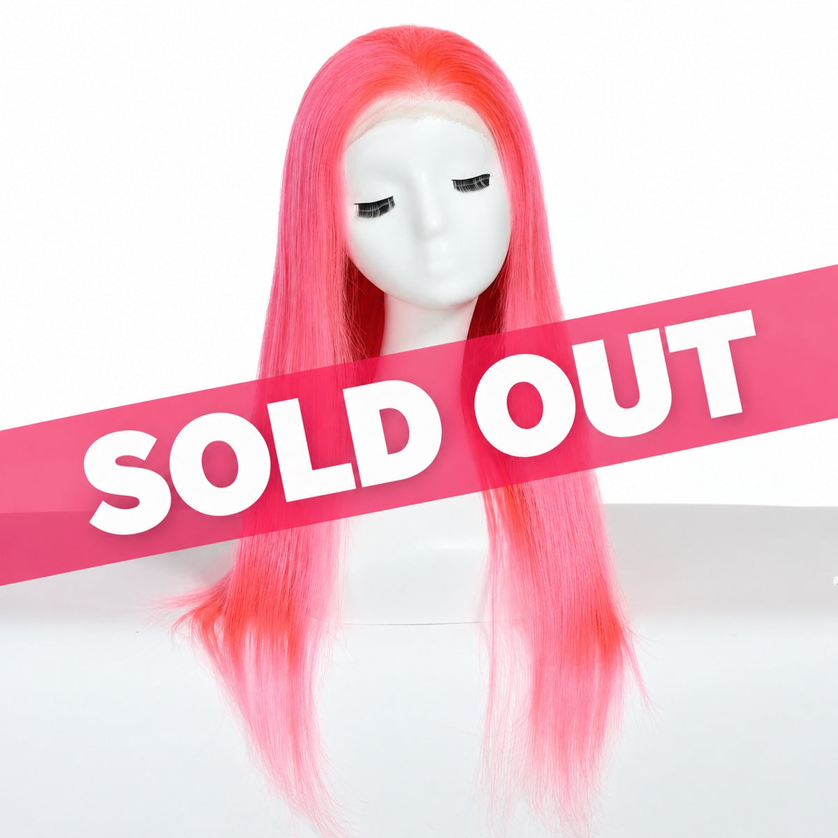 Pink Wig Real Hair