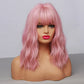 Pink Wig With Fringe
