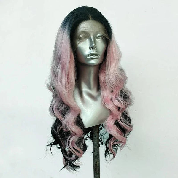 Pink and Black Wig