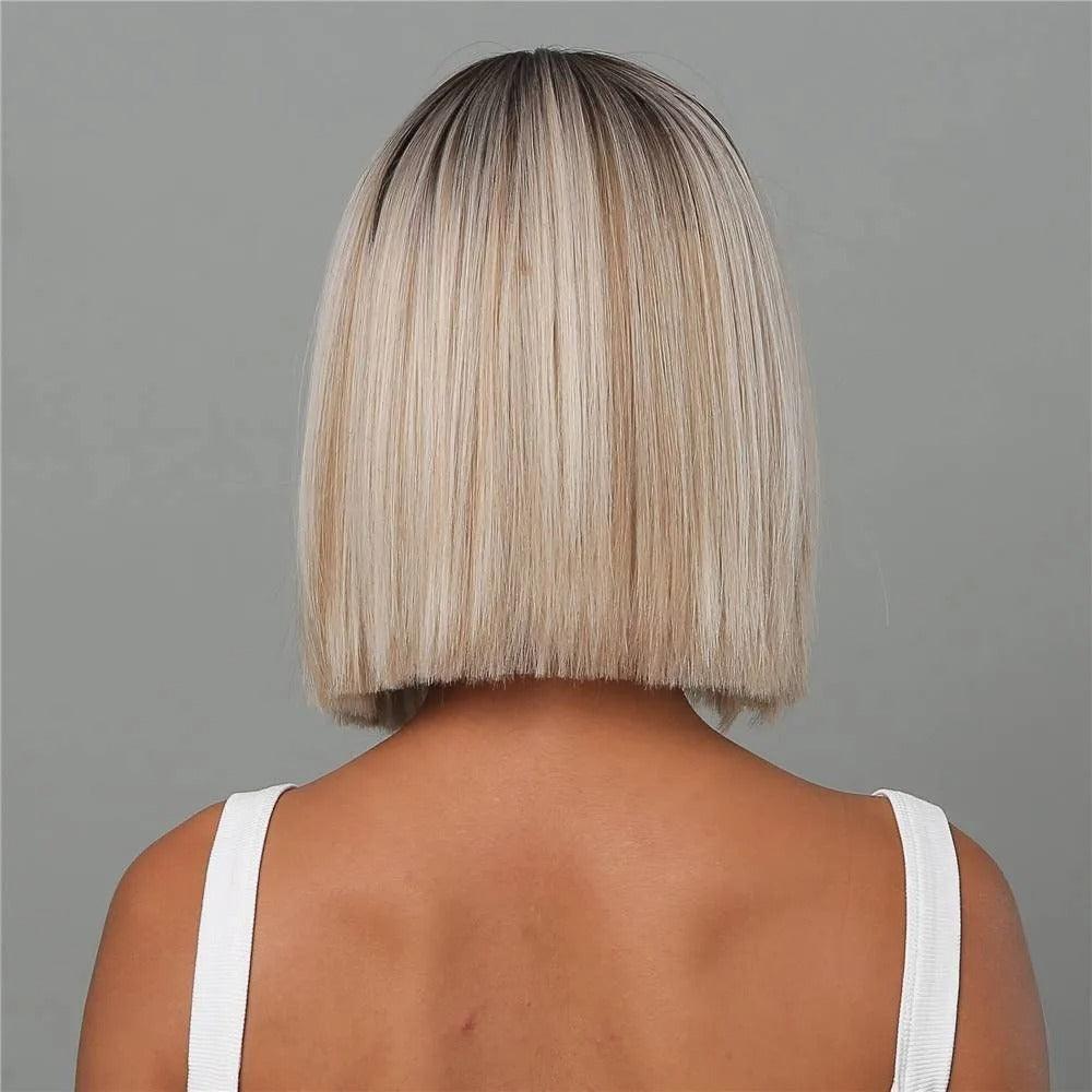 Platinum Blonde Bob Wig