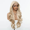 Platinum Blonde Curly Wig