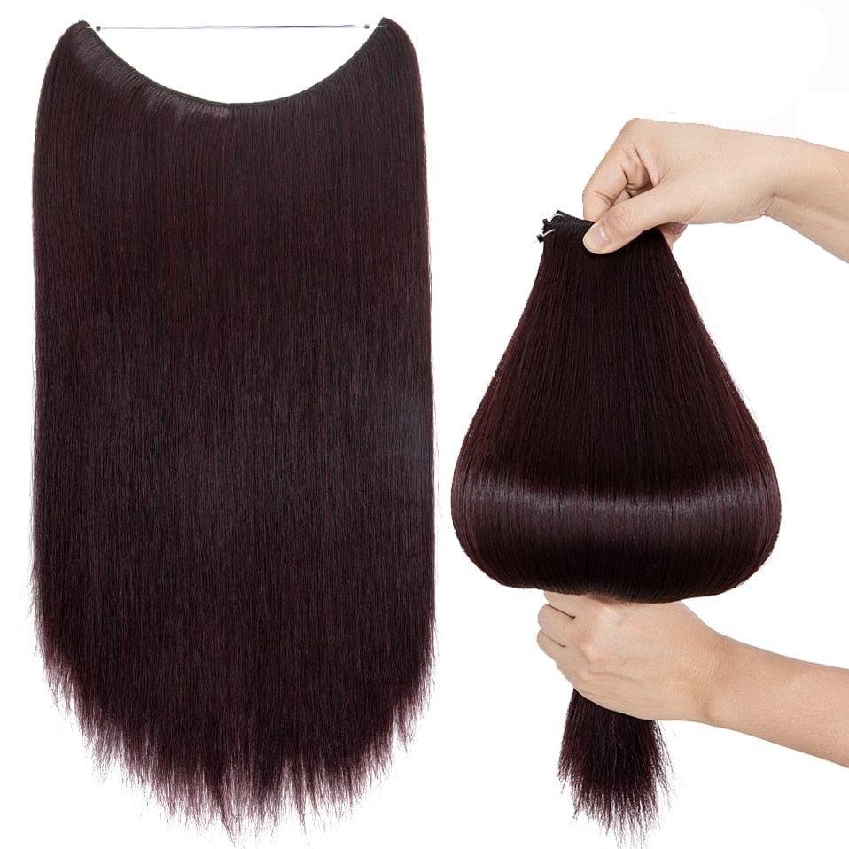 Plum Halo Hair Extensions