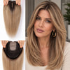 Real Hair Toppers Brown Mixed Blonde