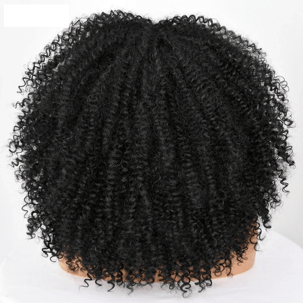 Realistic curly wig for women with adjustable cap and deep curls