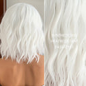 Rear View of a person wearing a White Wig