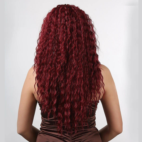 Red Curly Lace Front Wig