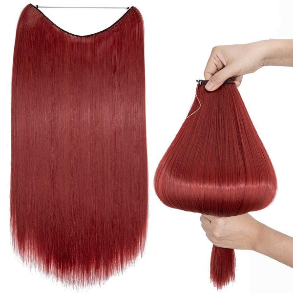 Red Halo Hair Extensions