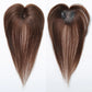 Remy Hair Toppers Brown Front and Back