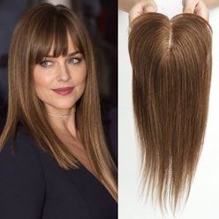 Remy Hair Toppers UK Light Brown