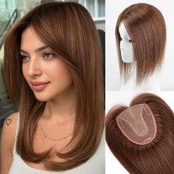 Rich Brown Clip In Hair Toppers UK