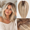 Rooted Mixed Blonde Clip In Hair Pieces For Women
